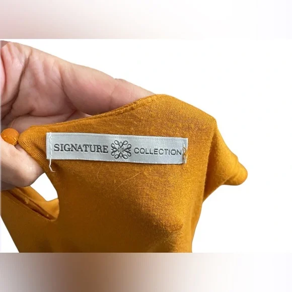 Signature Collection Women’s Blouse tank top w/ Vertical Ribbon Design Size 2X - Picture 8 of 8